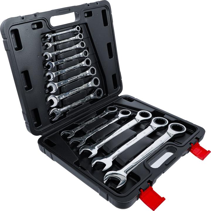 Produktbild BGS Ratschenring-Maulschlüssel-Satz (32 mm, 19 mm, 27 mm, 22 mm, 30 mm, 24 mm, 8 mm, 12 mm, 13 mm, 14 mm, 21 mm, 17 mm, 10 mm)