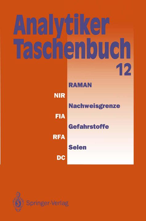 Produktbild Analytiker-Taschenbuch (Deutsch, 2012)