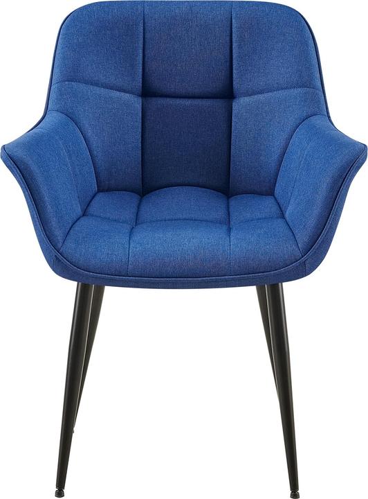 Actual product image Swisshandel24 Roseville Dining Chair Fabric, Blue