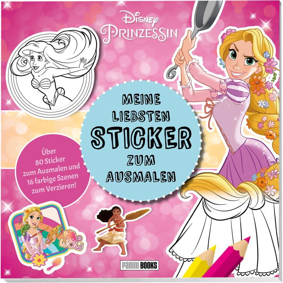 Panini, Sticker, Disney Prinzessin Meine liebsten Sticker zum Ausmalen