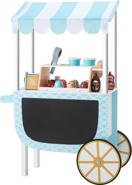 Teamson Kids Eiscreme-Verkaufsstand Rollenspielset fr Kinder Kreativer Eiswagen