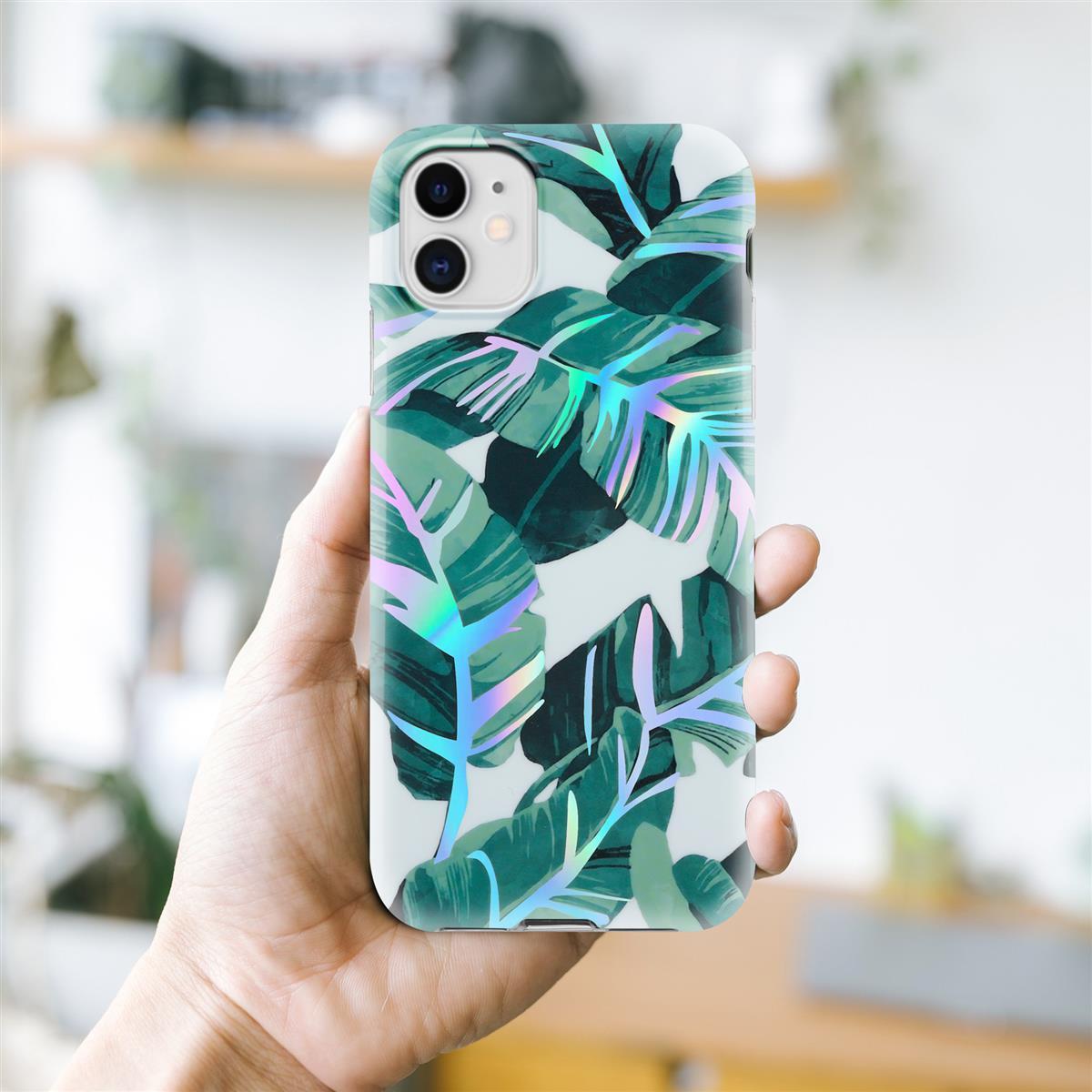Thumbnail - Cadorabo IMD TPU Bunte Blumen & Blätter Cover (Apple iPhone 11), Smartphone Hülle, Weiss