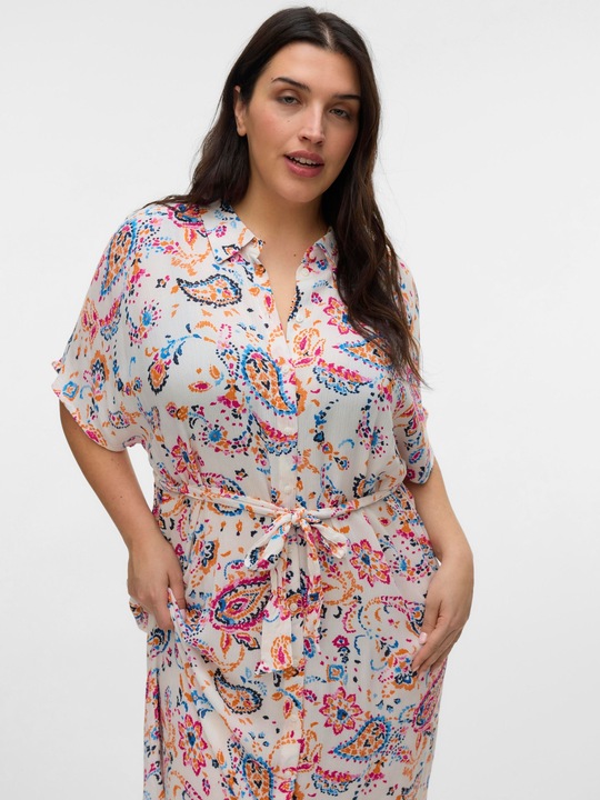 Produktbild Vero Moda VMCMENNY Langes Kleid Hemdblusenkleid (48)