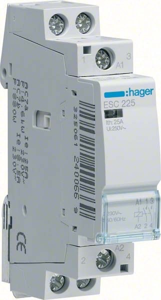Image du produit Hager Contacteur 25A 2S 24V ESD225