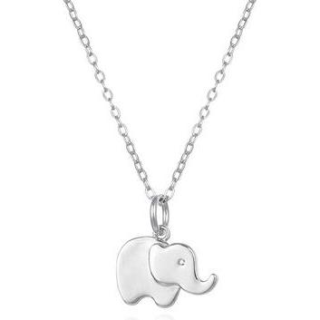 Agato, Halsschmuck, Silver necklace Elephant for good luck AGS1553/40D