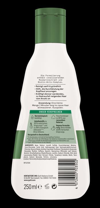 Image du produit Guhl Kraft + Fülle Shampoo 250ml (250 ml, Shampoing liquide)