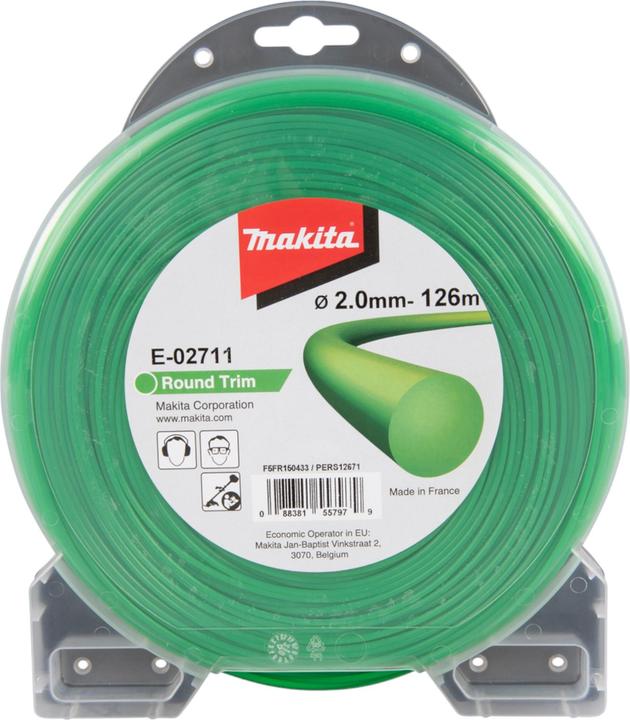 Actual product image Makita Mowing thread round 2,0mmx126m (Weed whacker, Trimmer line + line spool)