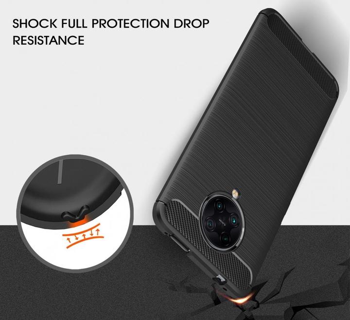 Produktbild Screenguard Xiaomi Poco F2 Pro Hülle Carbon Brushed Soft TPU (Xiaomi Poco F2 Pro)