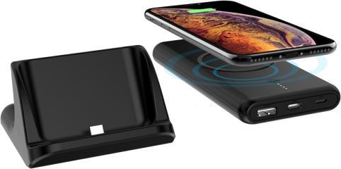 Actual product image Powerology 2 in 1 Fast Wireless Power Bank 10000mAh (10000 mAh, 18 W, 37 Wh)