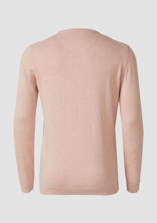 Produktbild s.Oliver Strickpullover Strickpullover mit Logo-Stickerei (XXL)