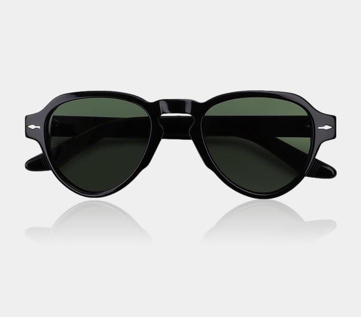 Immagine prodotto James Dixon Schwarz/Grün - Stratos - Aviator - Acetat - Sonnenbrille