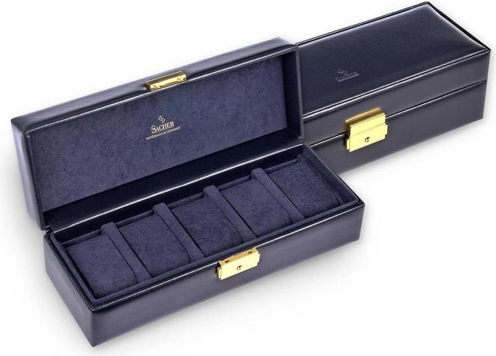 Produktbild Sacher 1015.301.014023 - Uhrenetui für 5 Uhren acuro navy (Leder)