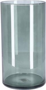 Actual product image Vase Levi Cylinder Dark grey Transparent H30 D16