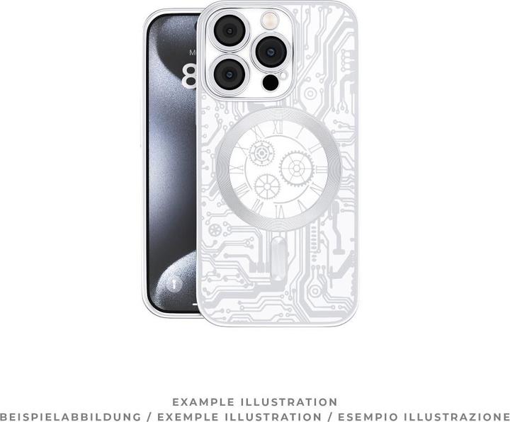 Produktbild prio elegante Handyhülle MAG für iPhone 15 silber (Apple iPhone 15)