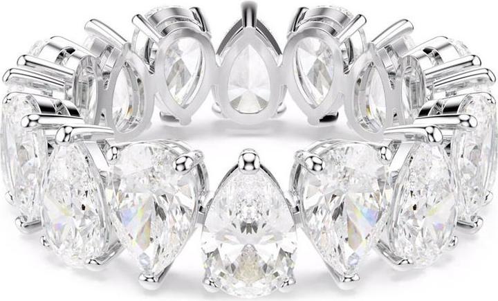 Produktbild Swarovski Matrix Vittore Ring Tropfenschliff Weiss Silber (52)
