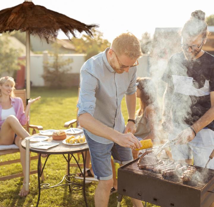 Actual product image Relaxdays Hawaiian parasol (2.47 m)