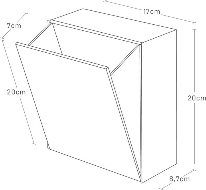 Actual product image Yamazaki Tower adhesive hook storage box