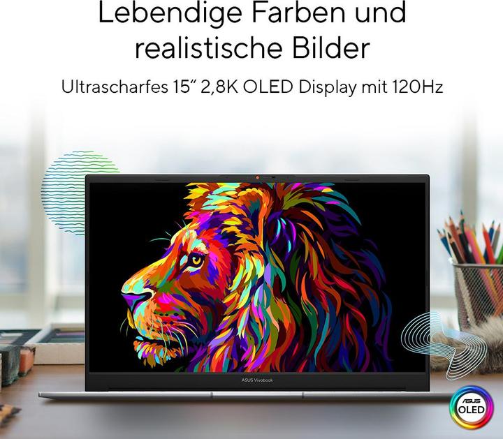 Actual product image ASUS Vivobook Pro 15 OLED RTX 3050 (15.60", 512 GB, 16 GB, CH, Intel Core i7-12650H)
