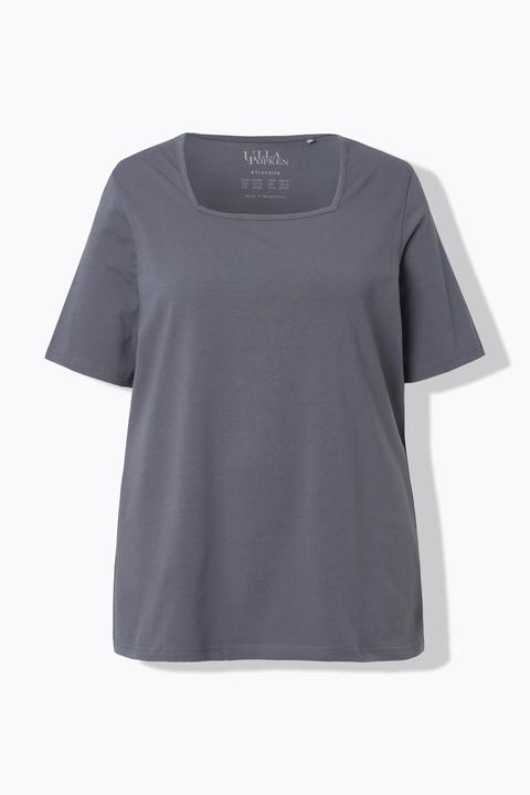 Actual product image Ulla Popken Essential Square Neck Stretch Tee (54)