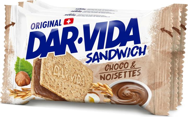 Image du produit Dar-Vida Sandwich Crème Choco et Noisettes 3 x 65g (3 pcs, 195 g)