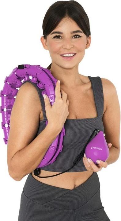 Image du produit HMS Hula Hop plus taille avec onglets et poids HHW12 violet (51 cm, 1375 g)