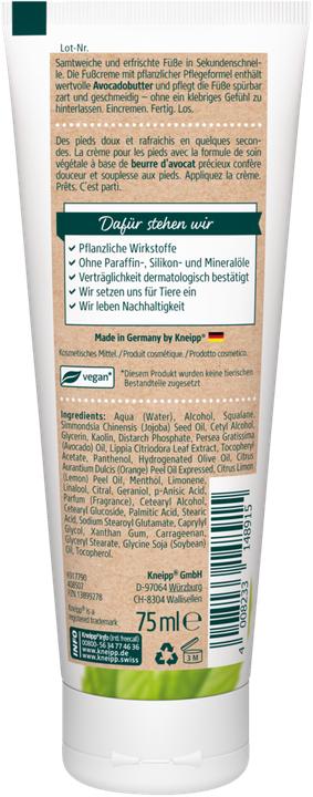 Image du produit Kneipp Crème pour les pieds express (Crème et gel pour les pieds, 75 ml)