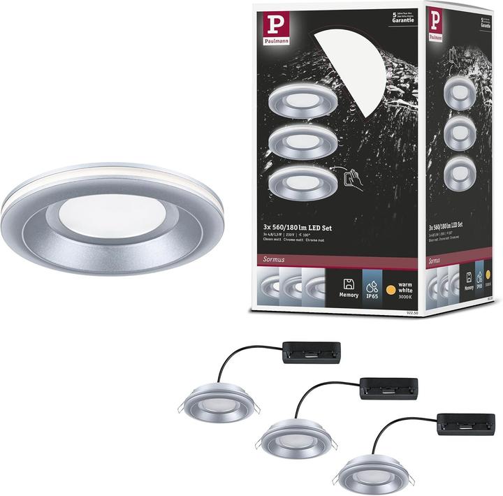 Produktbild Paulmann Einbauleuchte Sormus Set (560 lm)