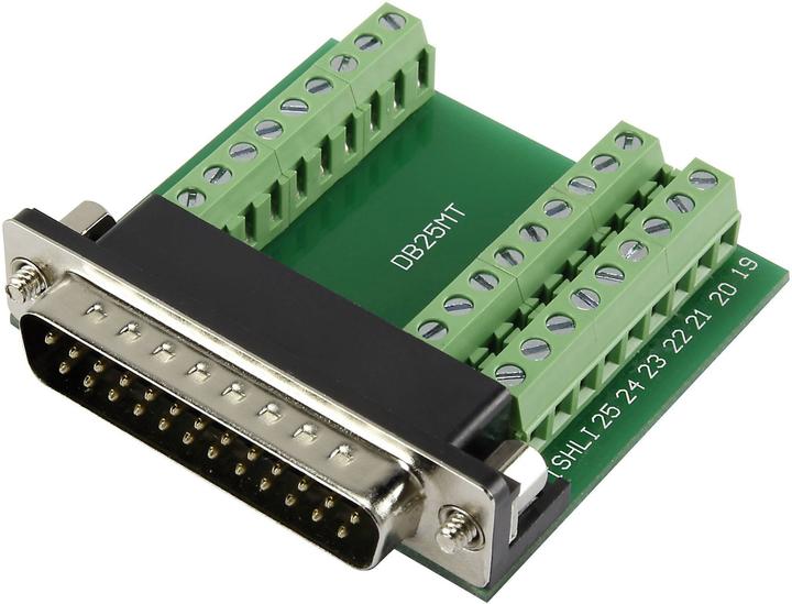 Produktbild Tru Components D-SUB Stecker 90 ° Polzahl: 25 Schrauben DSUB25M-27TB-3 1 St.