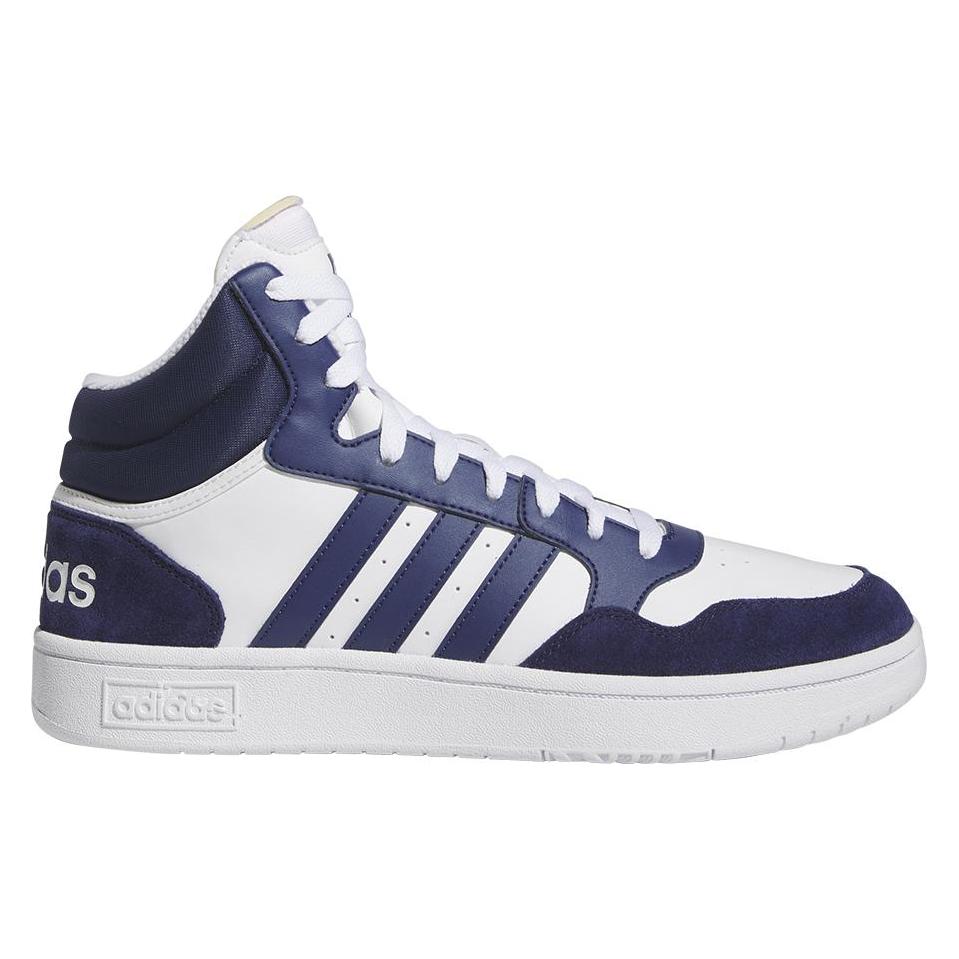 Adidas, Mannen, Sneakers, Hoops 3.0 Midden, Blauw, Wit, (42)