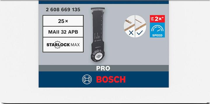 Produktbild Bosch Professional Zubehör PRO MAII 32 APB Blatt für Multifunktionswerkzeuge, 32 x 80 mm