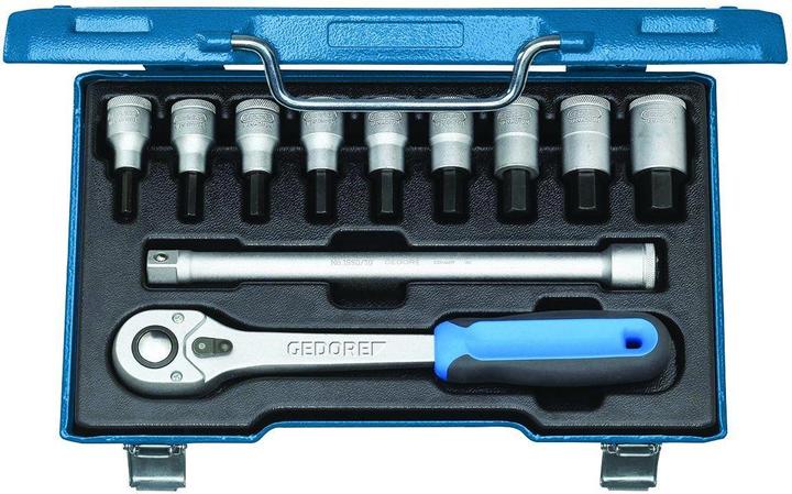 Produktbild Gedore IN 19 Q Schraubendreher-Satz 1/2" 11-teilig Innen-6-kant 5-17mm (1/2")