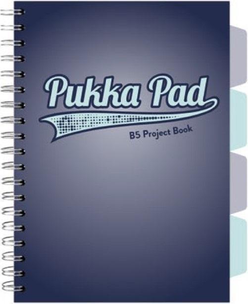 Produktbild Pukka Fun Projektbuch Navy B5/100K kariert marineblau (3 Stk.) (B5, Kariert)