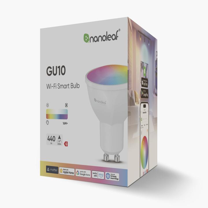 Produktbild Nanoleaf Essentials Smart GU10 WiFi LED-Leuchte (GU10, 400 lm, G)