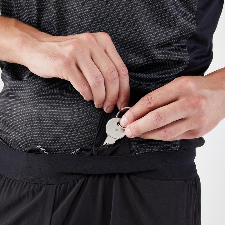 Actual product image Kiprun Laufshorts Herren Tights 2-in-1 - schwarz (L)