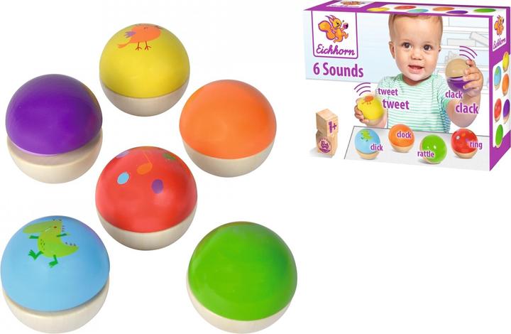 Produktbild Eichhorn Houten Muziekballen, 6st. (Deutsch)