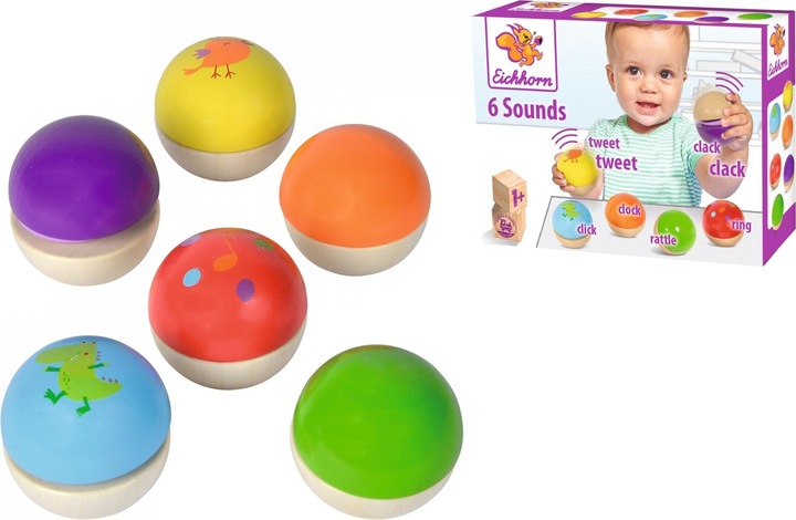 Actual product image Eichhorn Houten Muziekballen, 6st. (German)