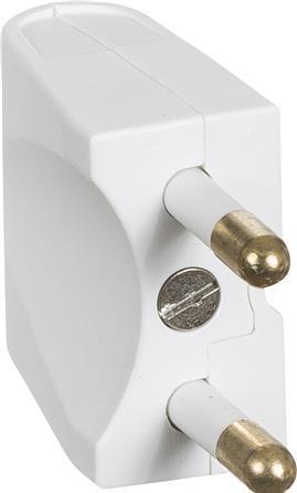 Actual product image LK Plug flat/polished white 2 pieces - In bag for DIY
