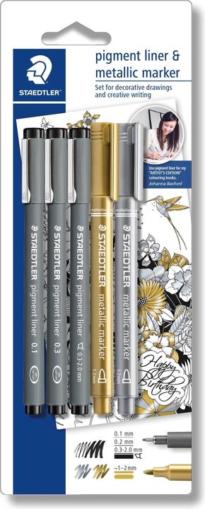Actual product image Staedtler pigment liner 308 Fineliner (0.10 mm, 5x)