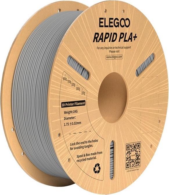 Actual product image Elegoo Rapid PLA+ Filament (Gray) (1000 g, Grey)