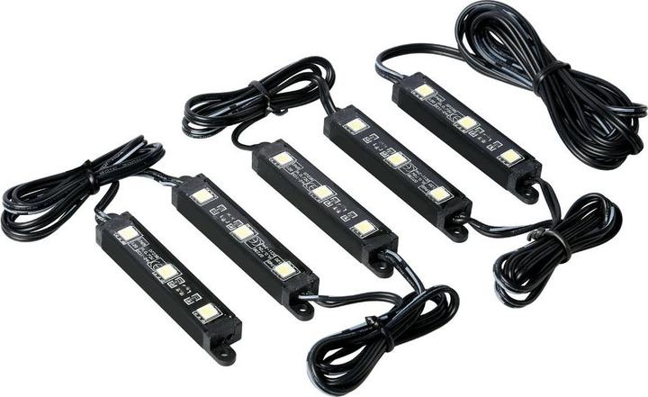 Image du produit Lampa Jeu de 5x3 LED pour l'éclairage du dessous de caisse ou de l'habitacle, rouge