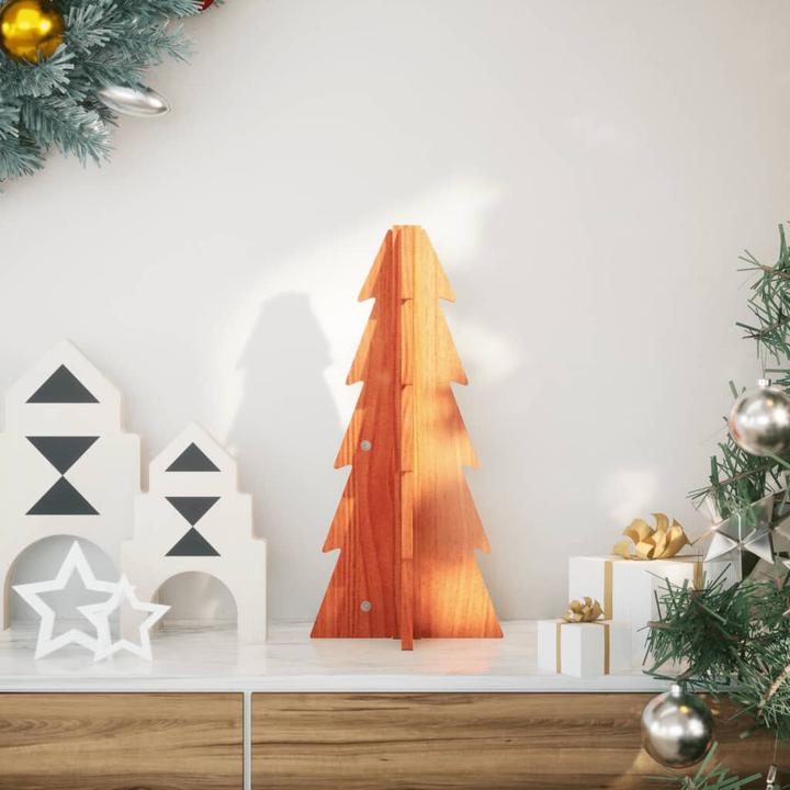 Image du produit vidaXL Arbre de Noël en bois Sapin de décoration Arbre en bois 49cm Pin massif