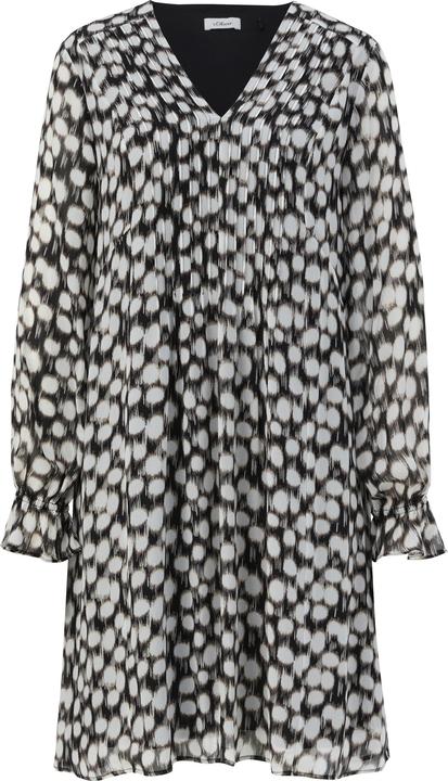 Produktbild s.Oliver Kleid Chiffonkleid mit V-Ausschnitt (34)