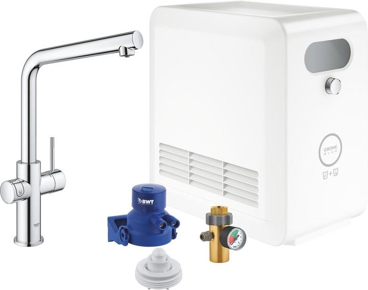 Grohe Set di beccucci a L professionali blu