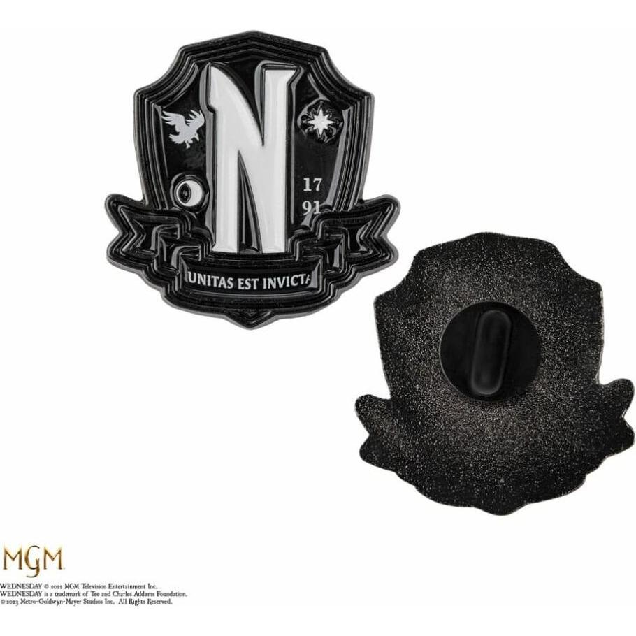 Thumbnail - Cinereplicas, Anstecknadel, Wednesday Ansteck-Pins 2er-Pack Nevermore Academy