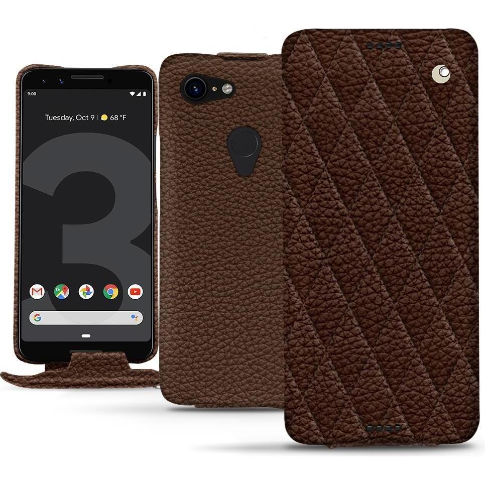 Thumbnail - Noreve Lederschutzhülle vertikal (Google Pixel 3), Smartphone Hülle, Braun
