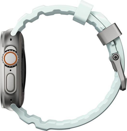 Produktbild Nomad Rocky Point Band 46/49mm Icy Blue Glow Connector Natural (Kompressionsgeformter Fluorkautschuk (FKM), Apple Watch Ultra 2, Apple Watch Ultra)