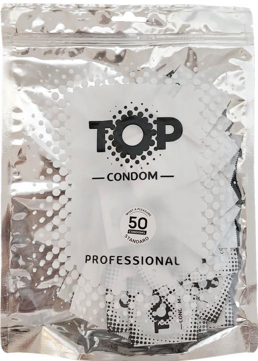 TOP «What A Pleasure» Standard – 50 Kondome, silikonbasiert, hautfreundlich, geprüft, Grosspackung (50 pcs.)