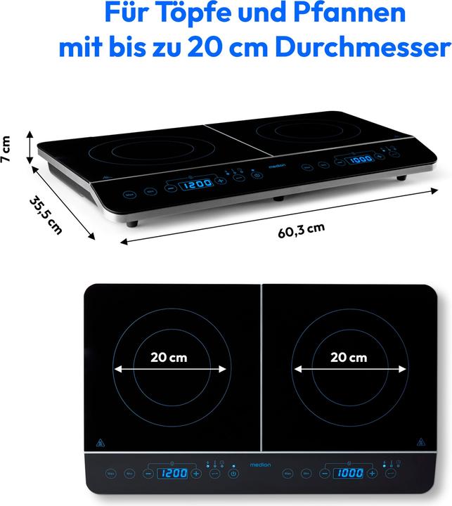Produktbild Medion LIFE® Doppel-Induktionskochplatte MD 15324
