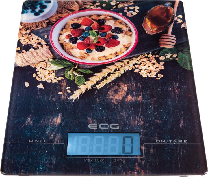 Actual product image ECG KV 1021 Berries Multicolor Countertop Rectangle Electronic Kitchen Scale