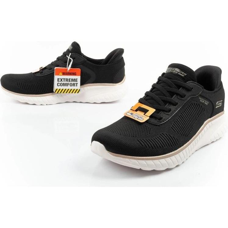 Skechers, Donne, Sneaker, Bobs Squad Chaos - Current Muse, Bianco, Nero, (40)